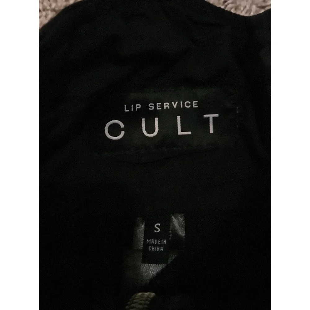 Lip Service Cult Black Buckle Strap Mini Skirt Punk Gothic Industrial Small